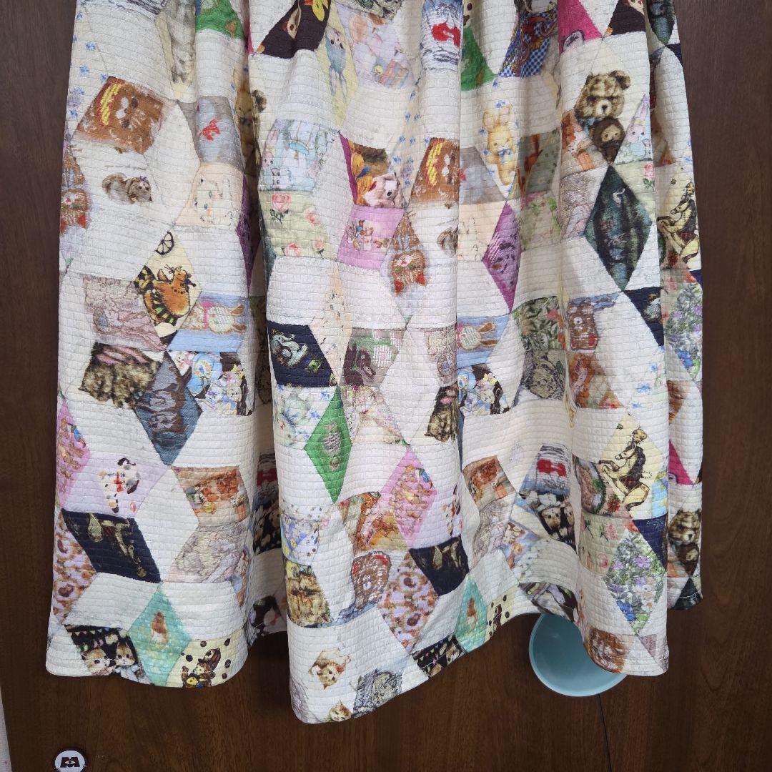 yukiemon 　パッチワーク　テキスタイル　スカート　M