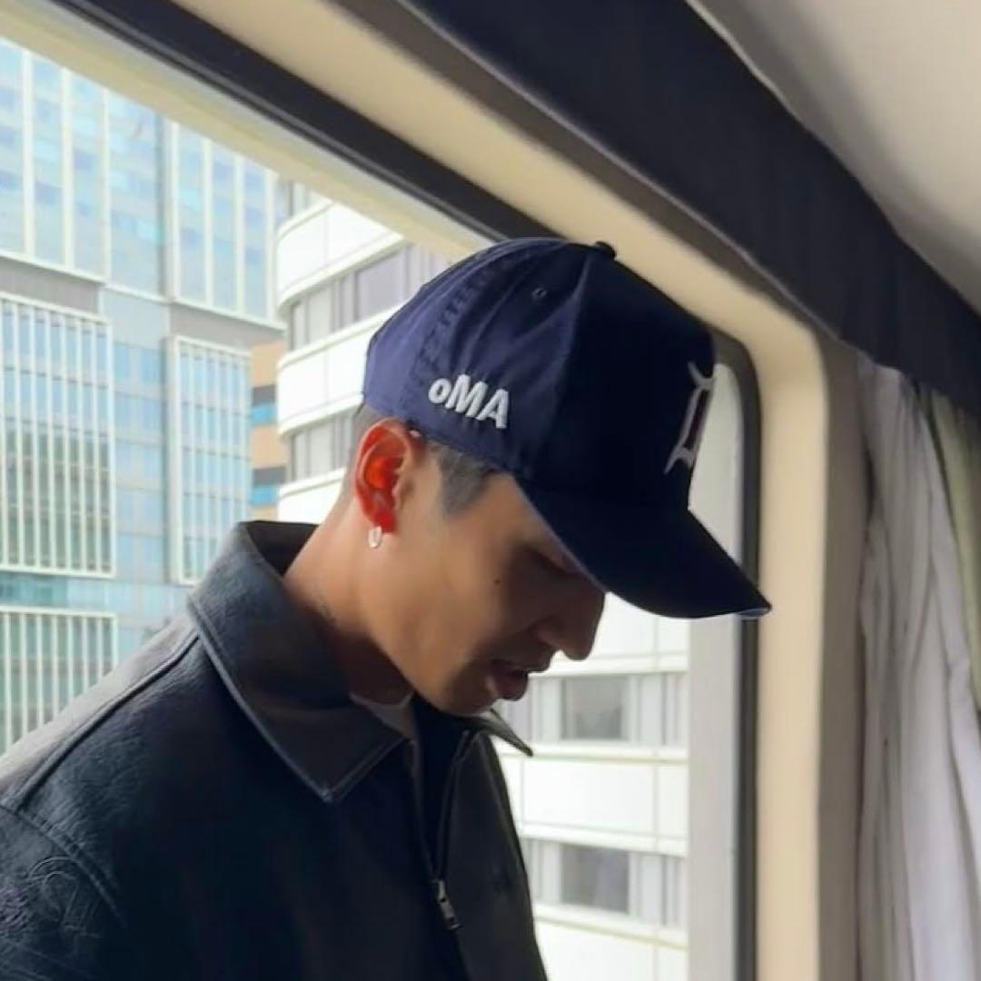 【新品❗️】 oMA studios キャップ ブナ USA ネイビー