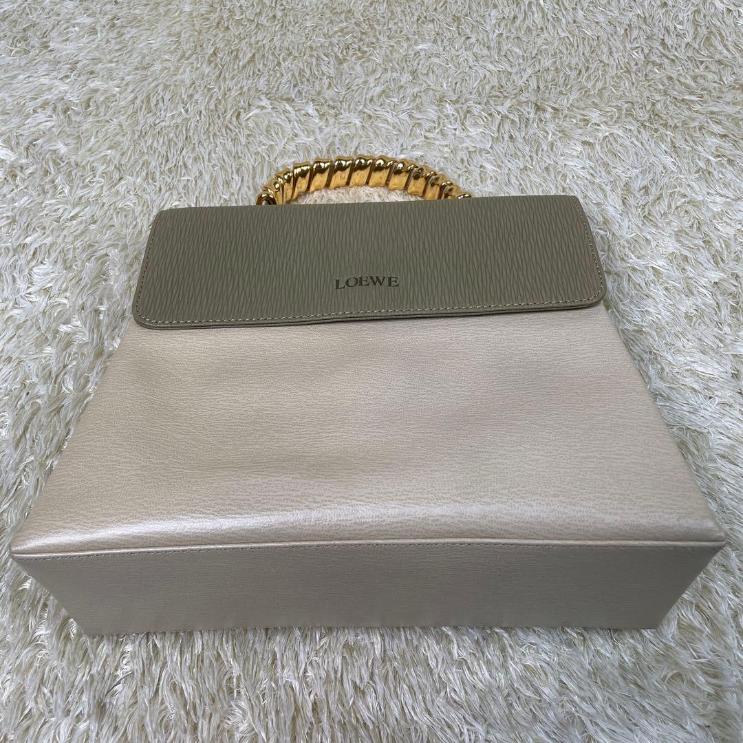 ロエベ　LOEWE ベラスケス　2トーン　ハンドバッグ