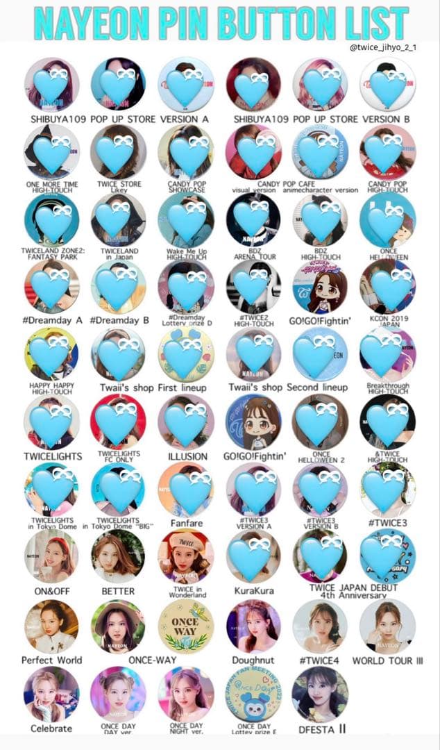 TWICE ナヨン 缶バッジ セット