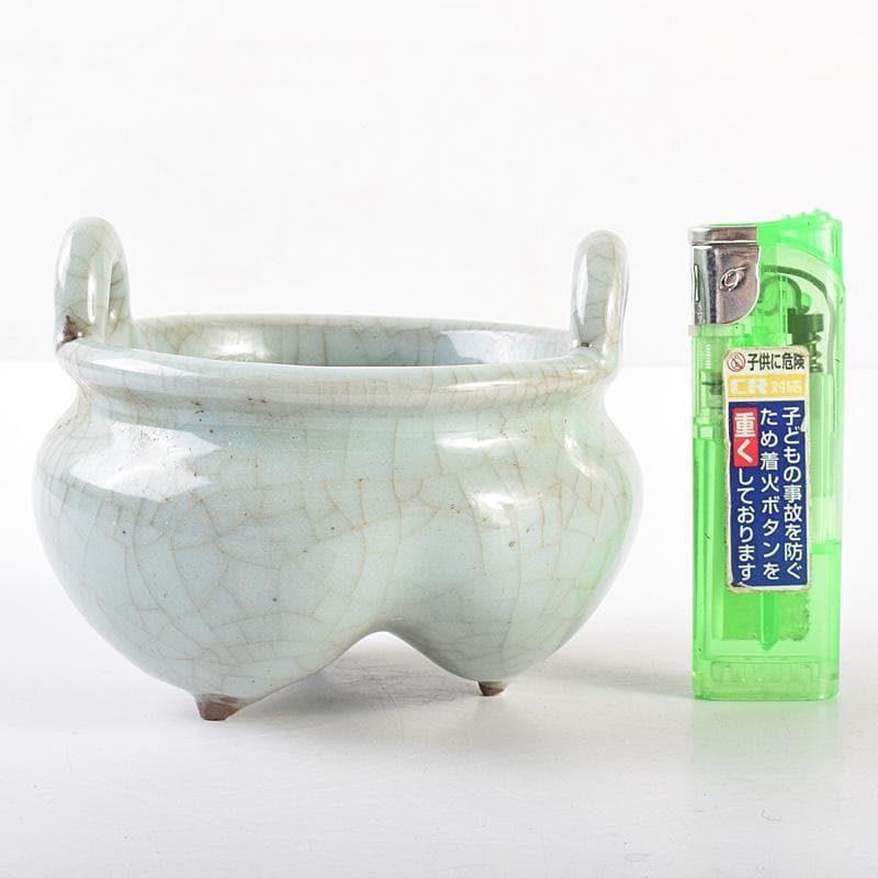 中国　哥釉　沖耳爐　香炉　C 7760E