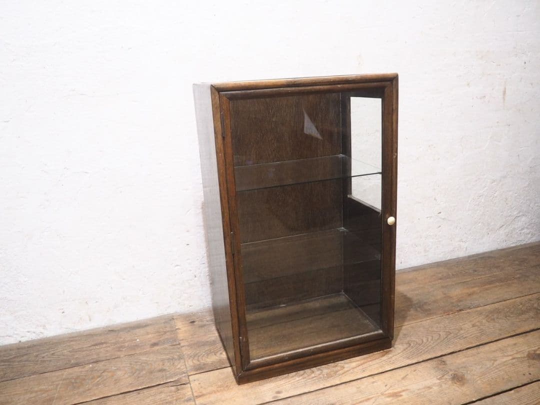 1146 ガラスケース　飾り棚　ショーケース　小物入れ　レトロ　アンティーク