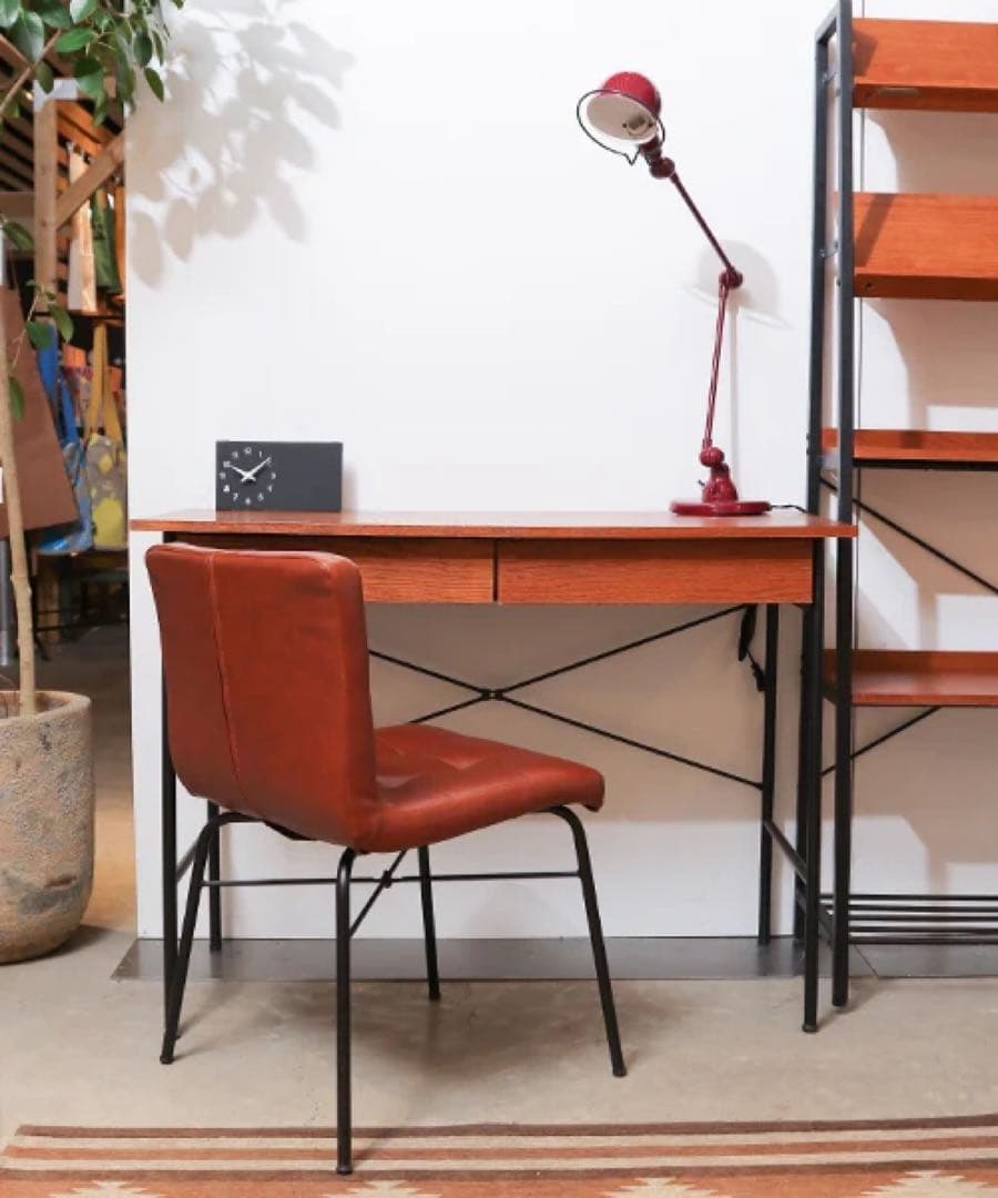 3/23まで nikoand ニコアンド デスク 机 ブラウン 木目 引き出し