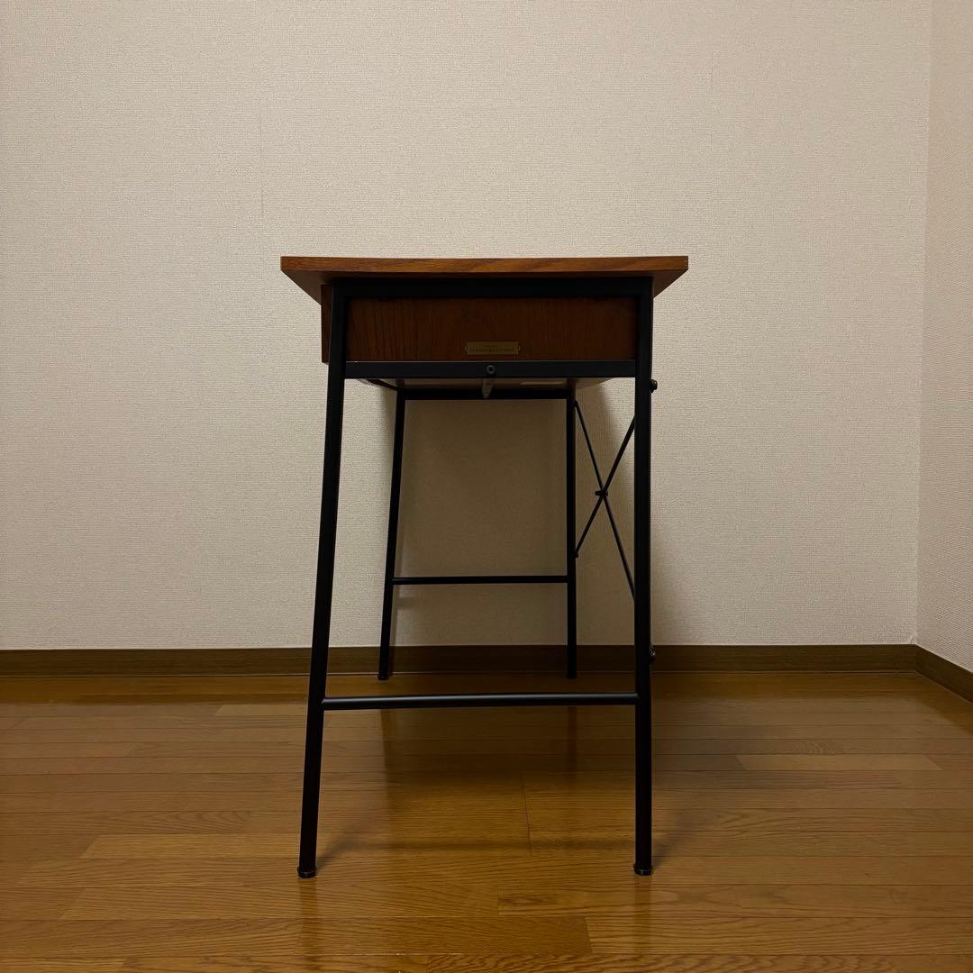 3/23まで nikoand ニコアンド デスク 机 ブラウン 木目 引き出し