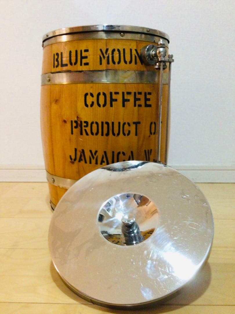 業務用 アンティーク 氷冷式アイスコーヒーサーバー 木樽型 店舗什器