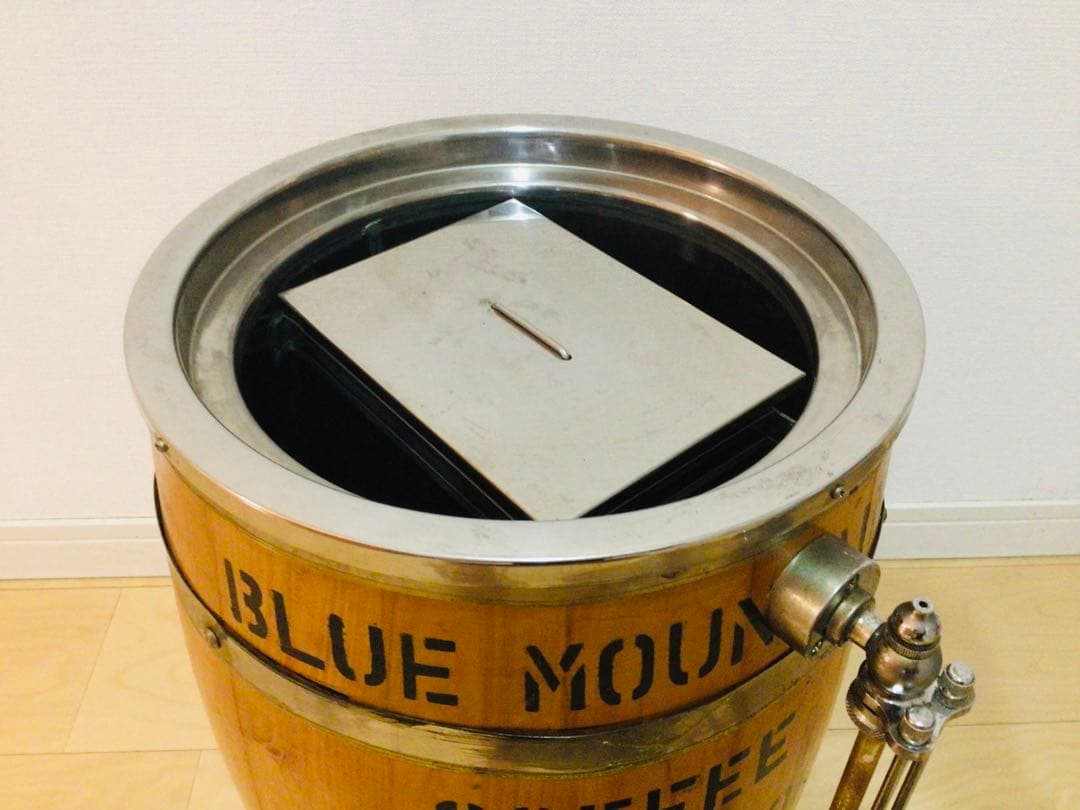 業務用 アンティーク 氷冷式アイスコーヒーサーバー 木樽型 店舗什器