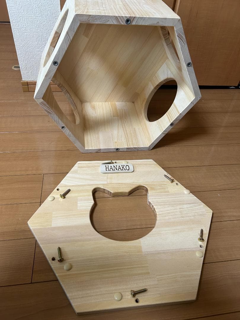六角ハウス◆ネコハウス◆キャットハウス◆ヘキサゴン◆テーブル◆壁掛け