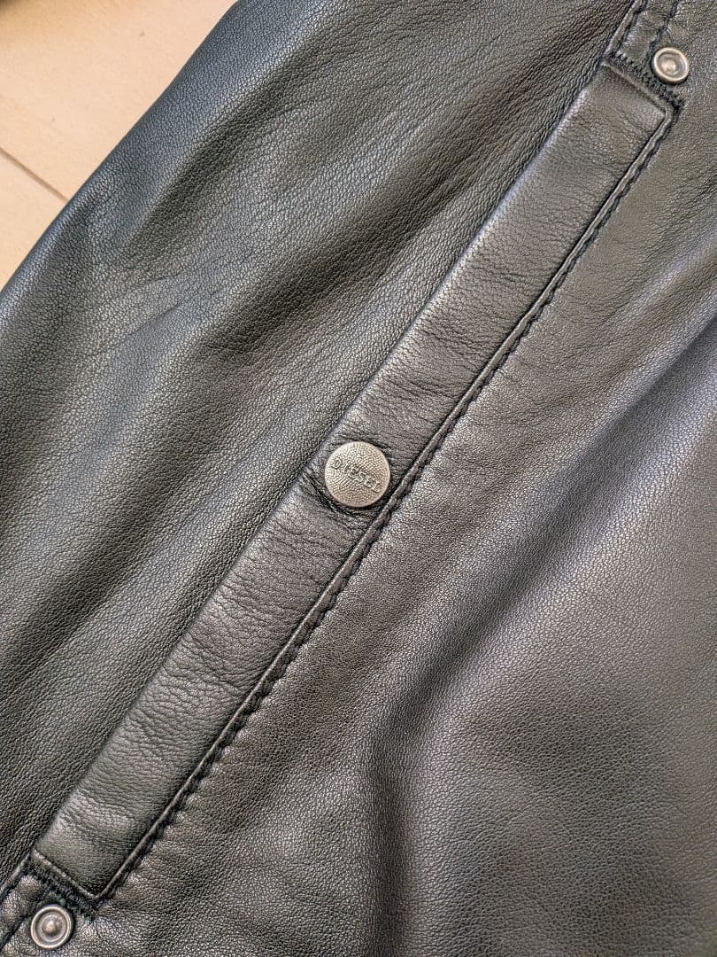 ■美品 DIESELディーゼル メンズ レザージャケット 羊革 L■