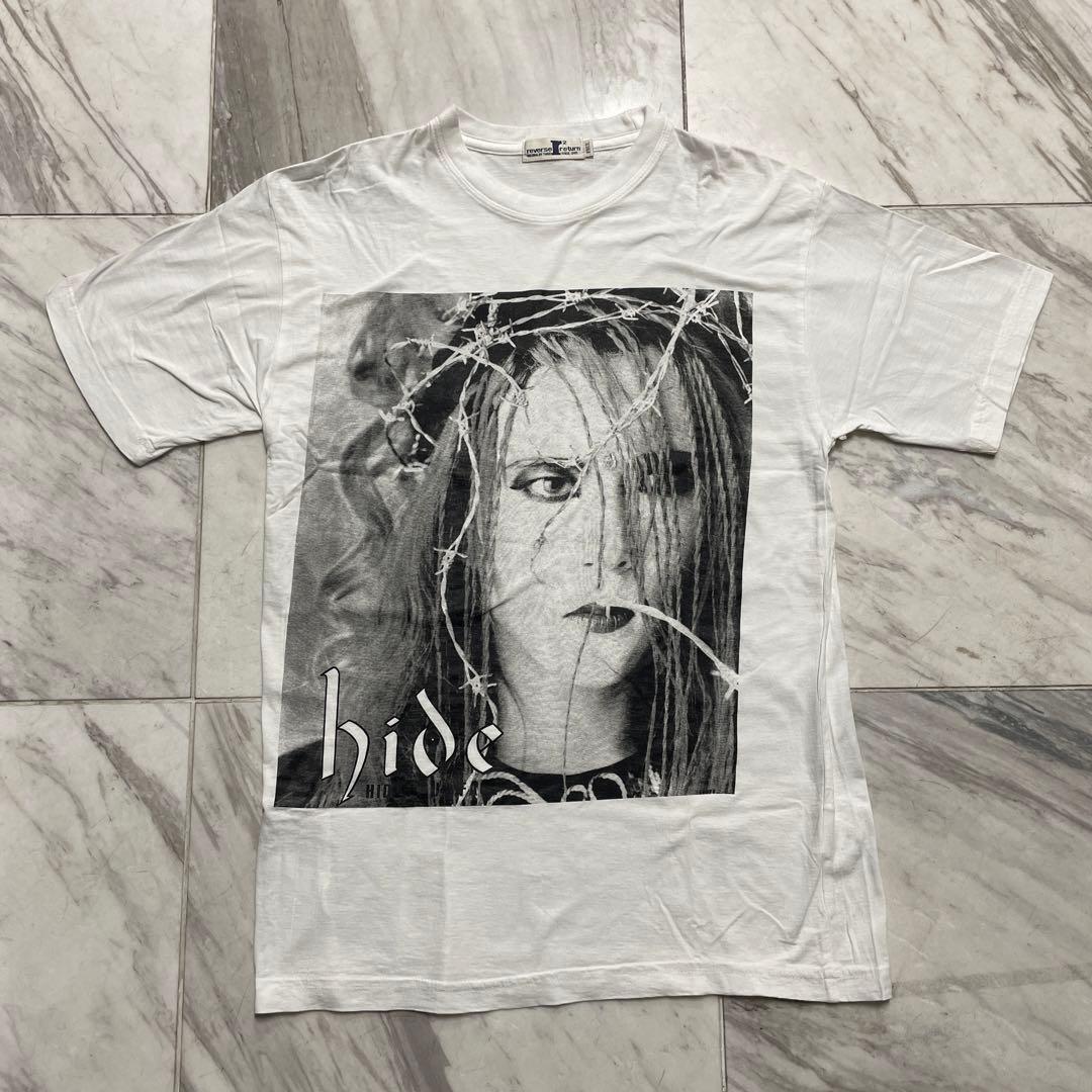 Tシャツ 80年代 X hide ヒデ ギターリスト フォトT プリント レア