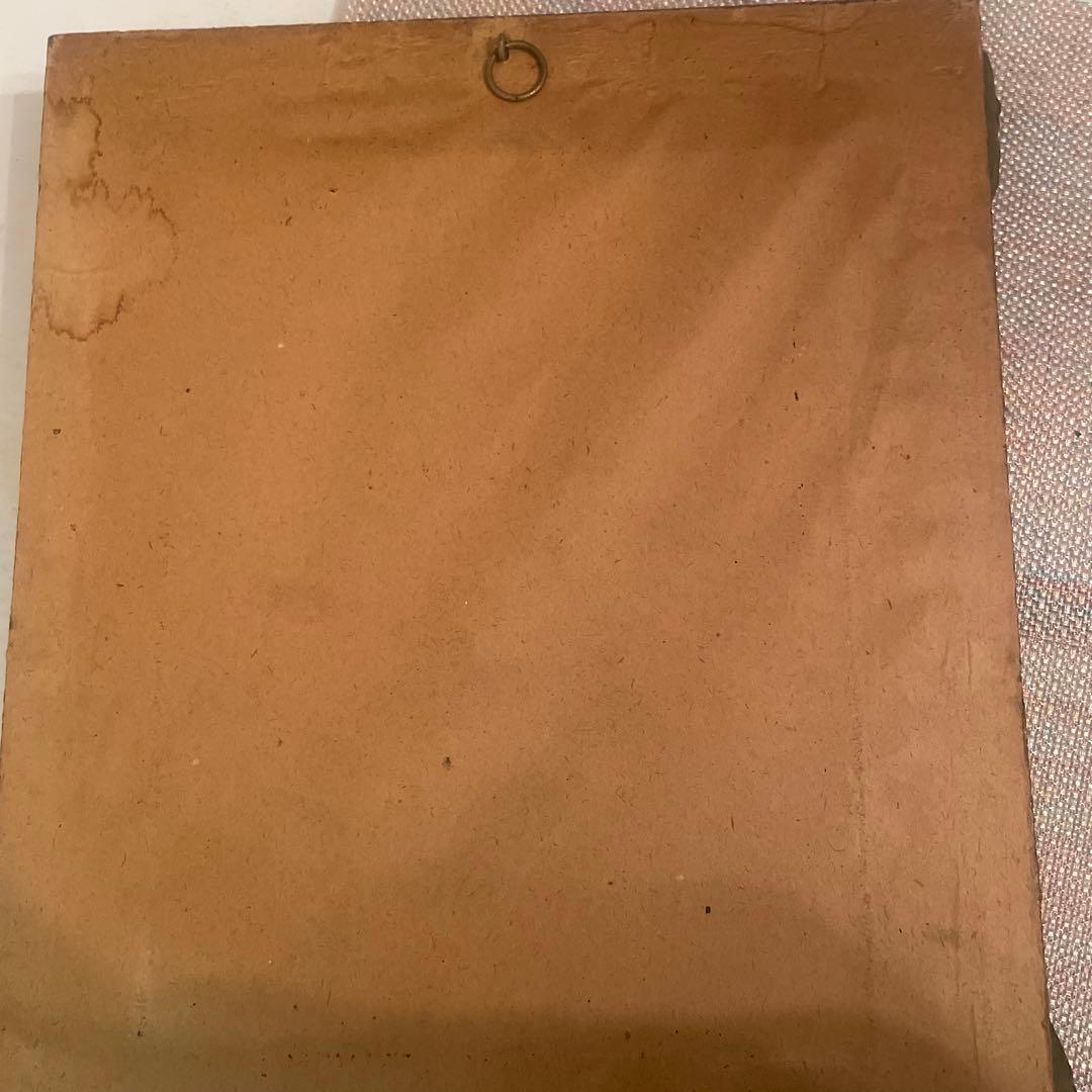 “読書する娘”の絵画 金色フレーム付き