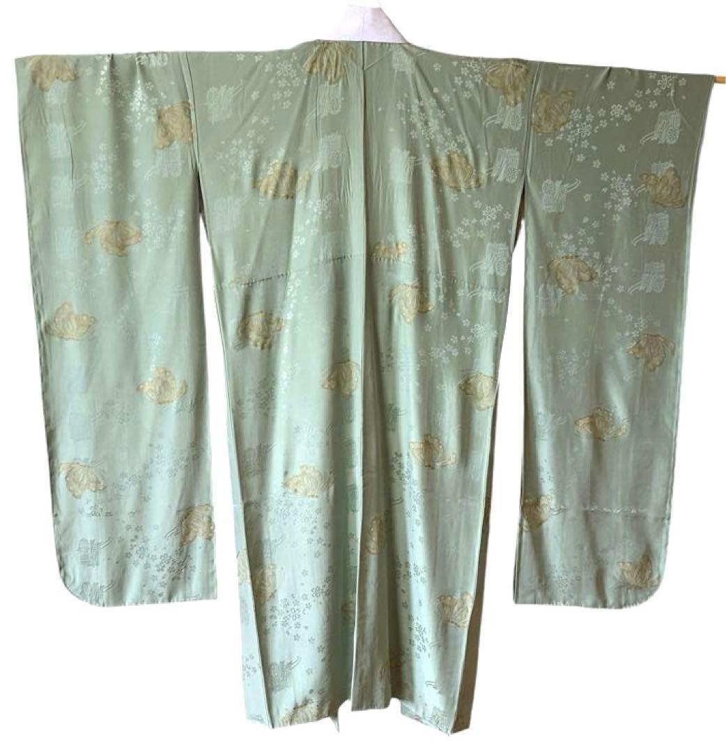 振袖&長襦袢セット　山吹がかった黄色