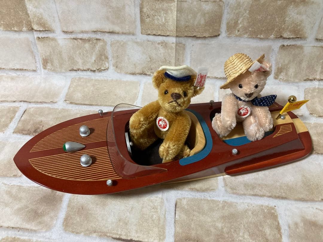 シュタイフ テディベア ウィズ モーターボート 白タグ限定品 Steiff