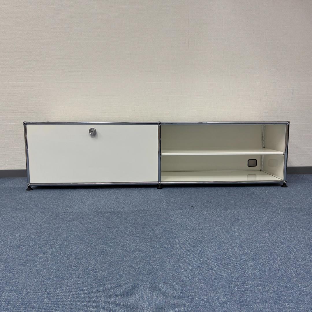 中古 USMハラー｜キャビネット テレビボード 2列1段 ピュアホワイト
