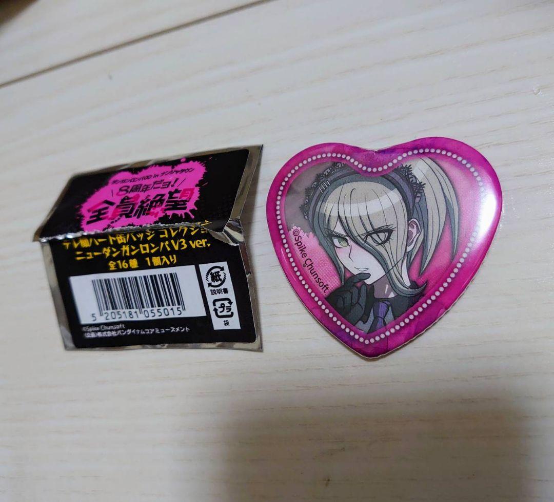東条斬美 ダンガンロンパ ナンジャタウン 8周年 テレ顔 ハート 缶バッジ