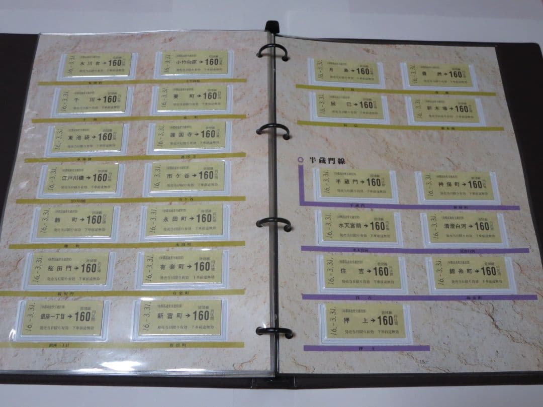 さようなら帝都高速度交通営団 記念乗車券