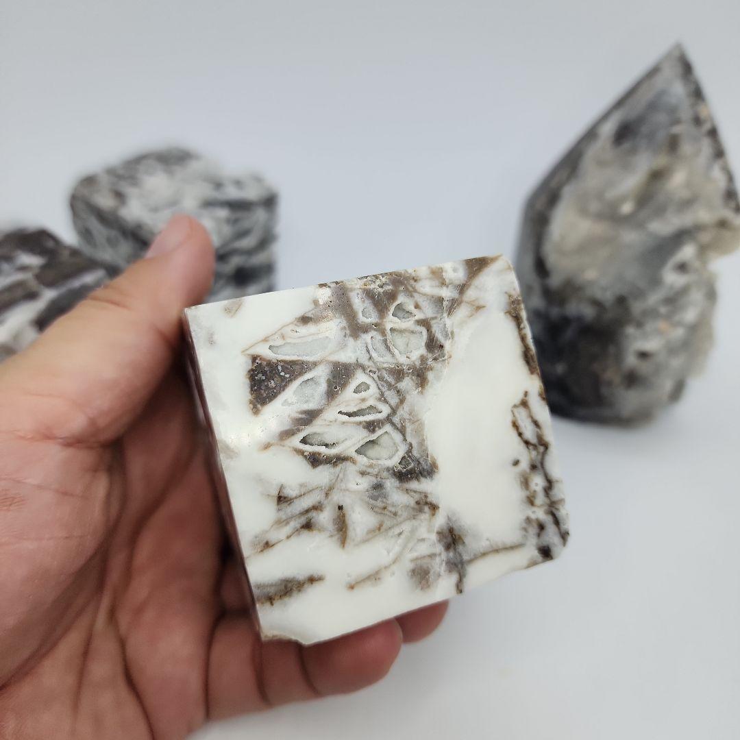 天然石 スファレライト キューブ タワー 4点セット！