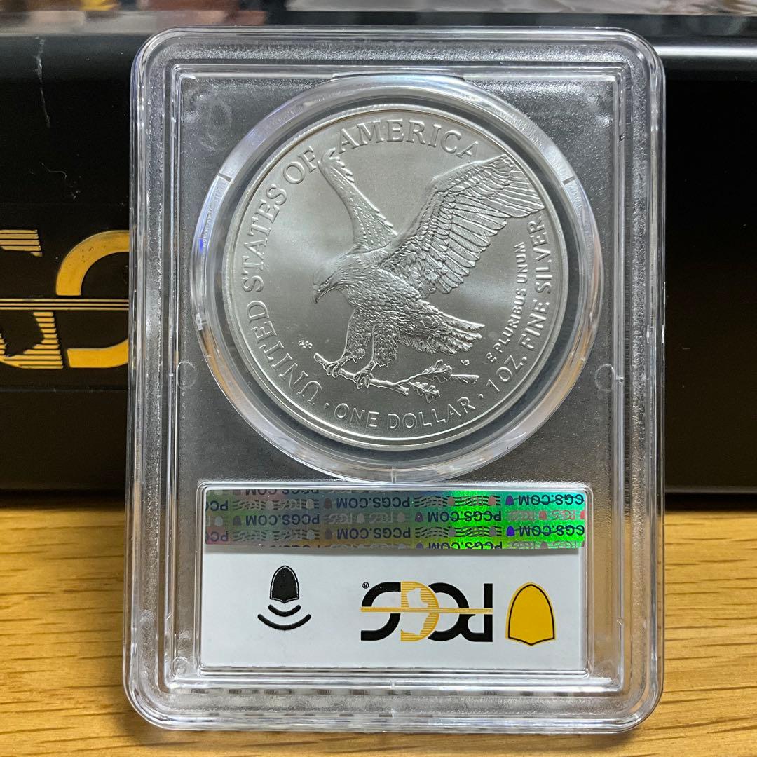 【新品】Silver Eagleイーグル銀貨2022-（W） PCGS MS70
