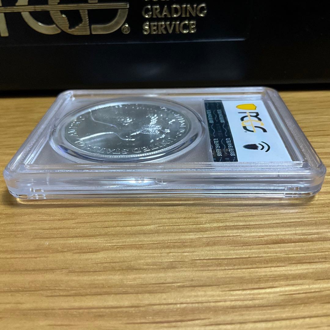 【新品】Silver Eagleイーグル銀貨2022-（W） PCGS MS70