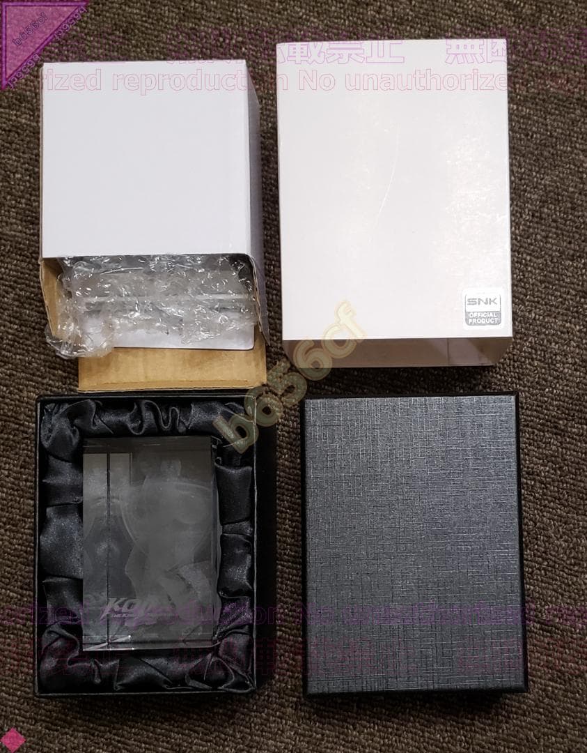 ◎雑貨 未使用 3Dクリスタル キングオブファイターズXV 草薙京＋八神庵