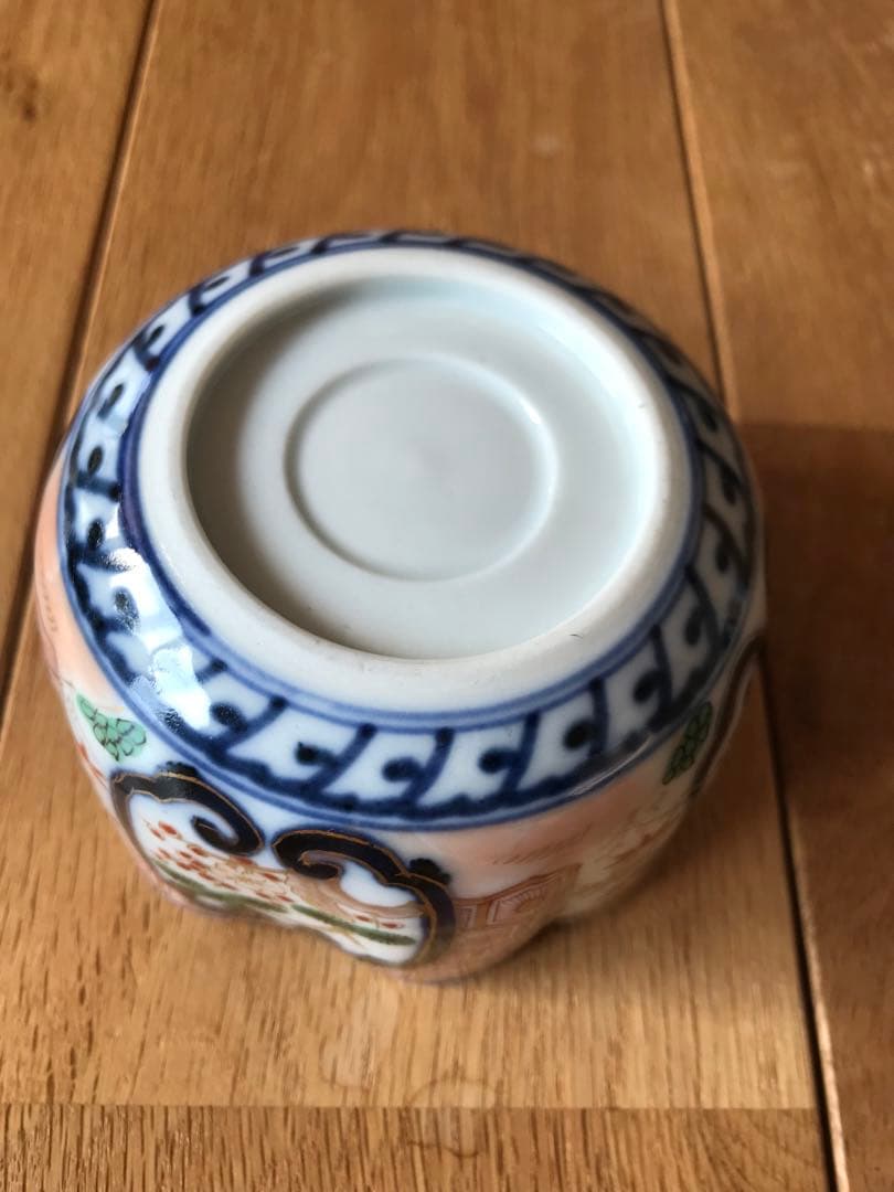 大聖寺伊万里　古伊万里　伊万里　色絵　金彩　向付　輪華鉢　5客