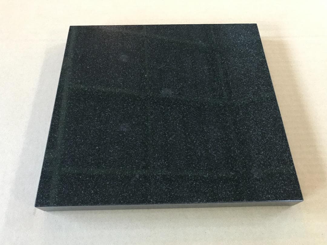 高級 天然黒御影石 オーディオボード●350×350×22●5面磨き　送料無料