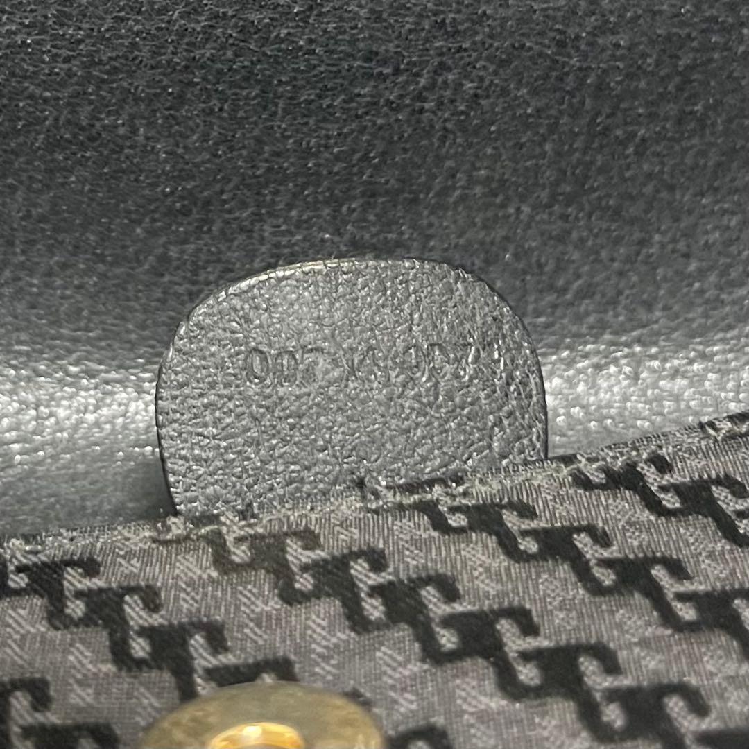 gucci ショルダーバッグ　ワンショルダー　オールドグッチ　ブラック　レザー