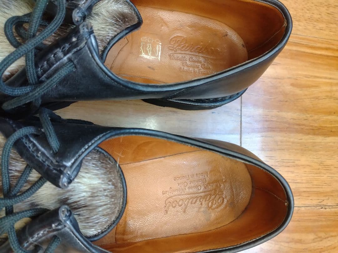Paraboot モカシン 靴 レザー 毛皮