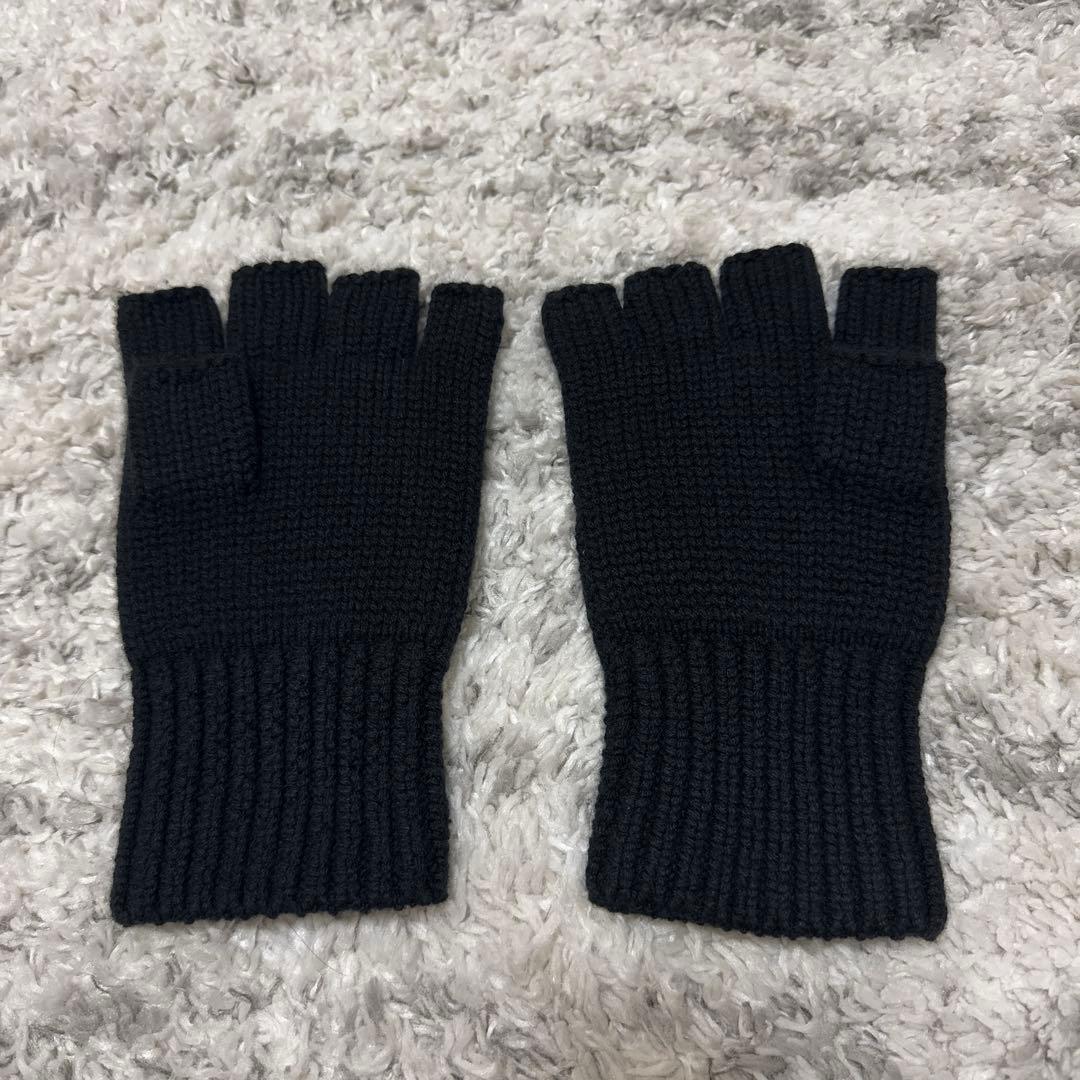 【PICEA（ピセア）】手袋 カシミア ブラック