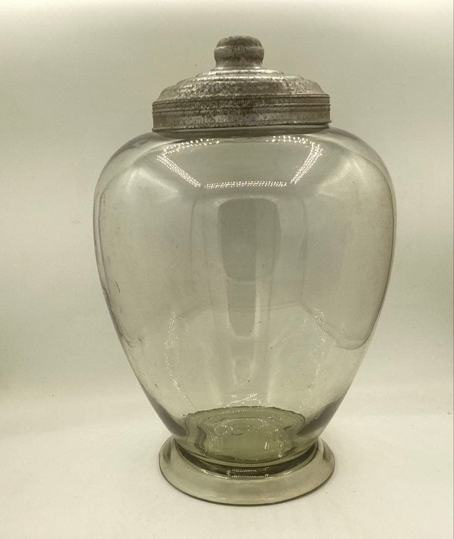 (美品◎送料込)地球瓶 菓子瓶 菓子びん ガラス 昭和レトロ アンティーク②