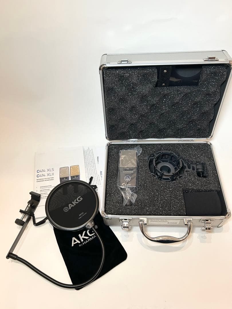 【定価13万】【美品】AKG C414 XLS コンデンサーマイク 付属品完備