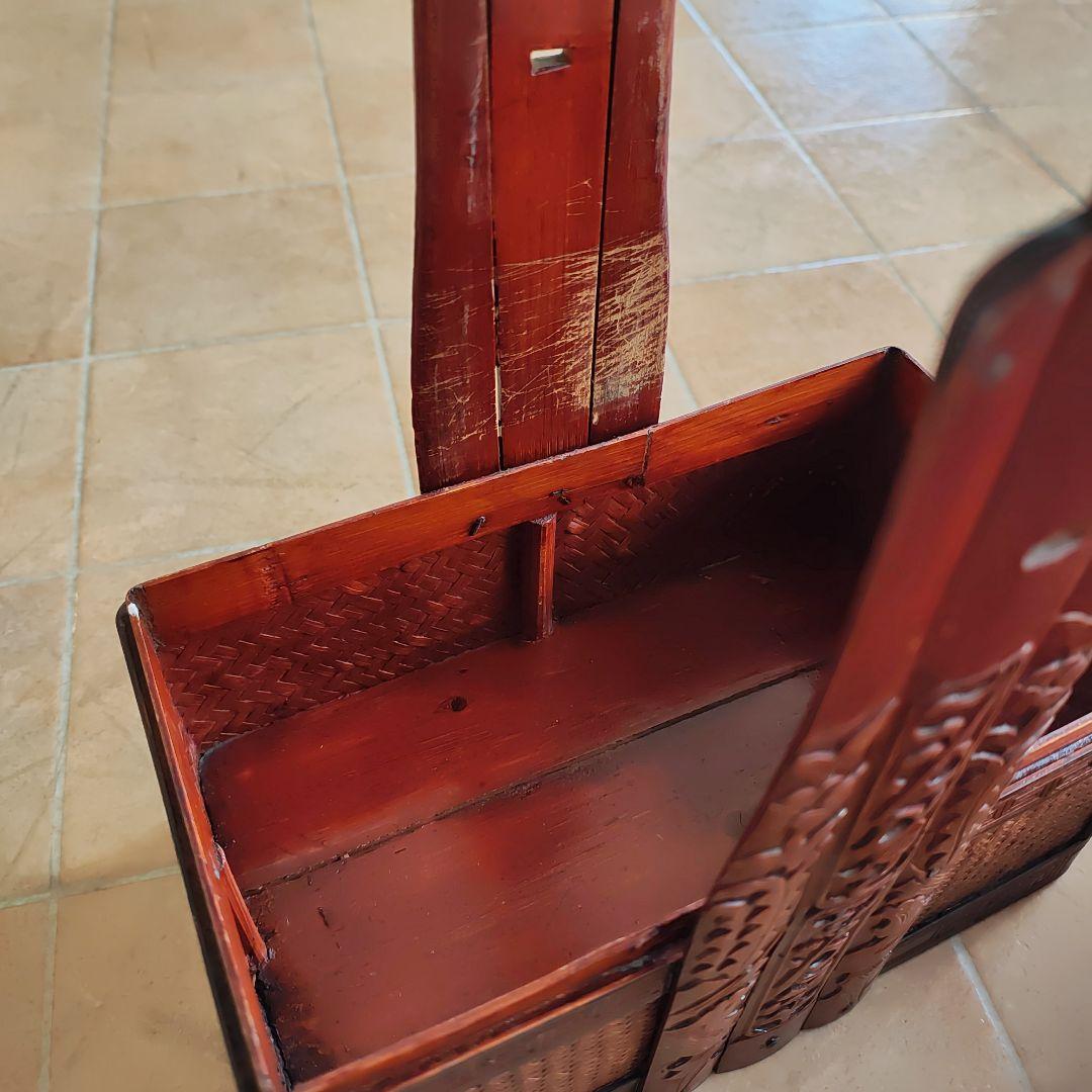 提藍（ていらん）　伝統的な日本の茶箱