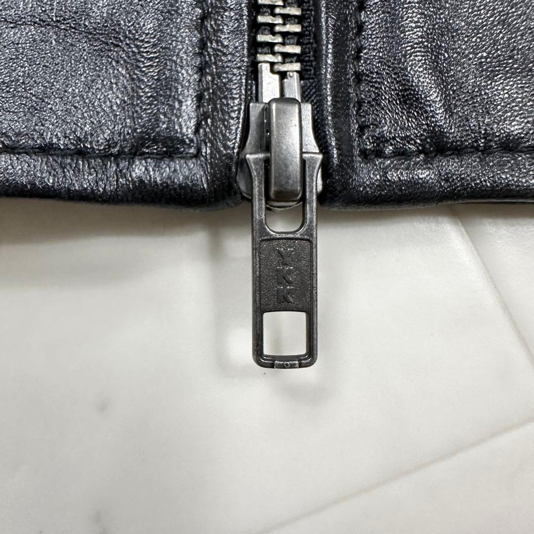 〈美品〉Liugoo Leathers【LL】シングルライダースジャケット 黒