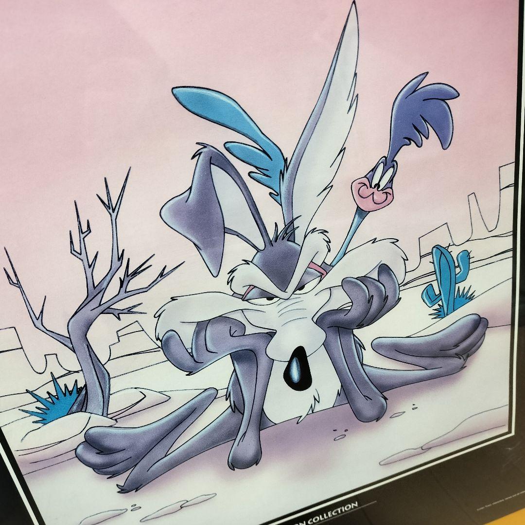 ロードランナー ワイリー・コヨーテ レア ポスター ワーナー 97年 色褪せあり