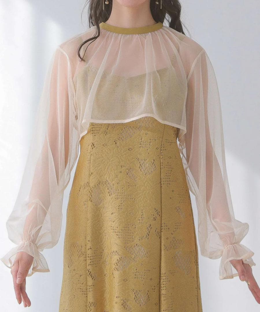 美品 kana カナ チュールボレロセット 結婚式 パーティー L大きいゆったり