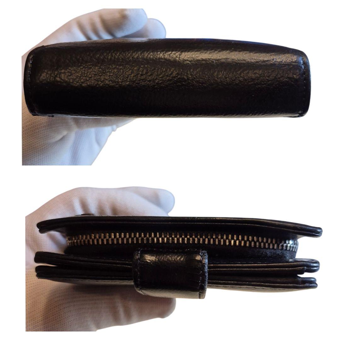 CHANEL　シャネル　ココマーク　二つ折り財布　ブラック