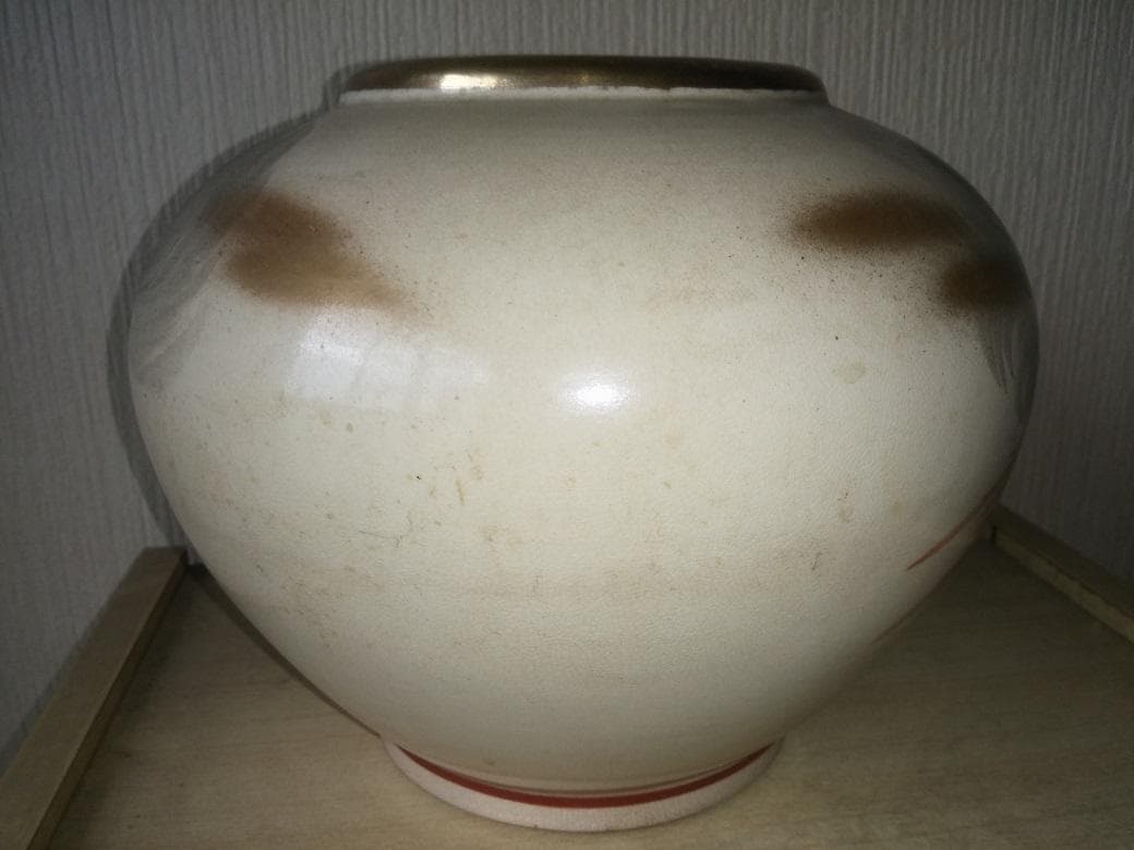 ■中古■長玉竜作■九谷焼■丸壺