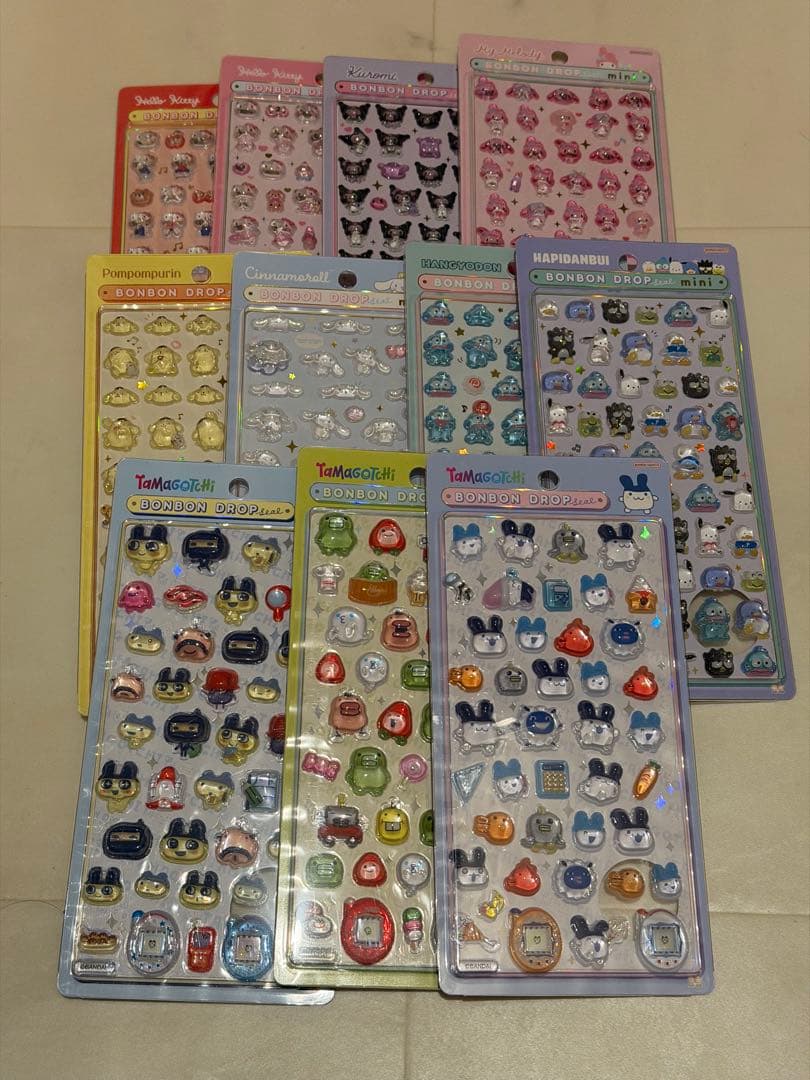 ボンボンドロップシールmini サンリオ たまごっち11枚セット