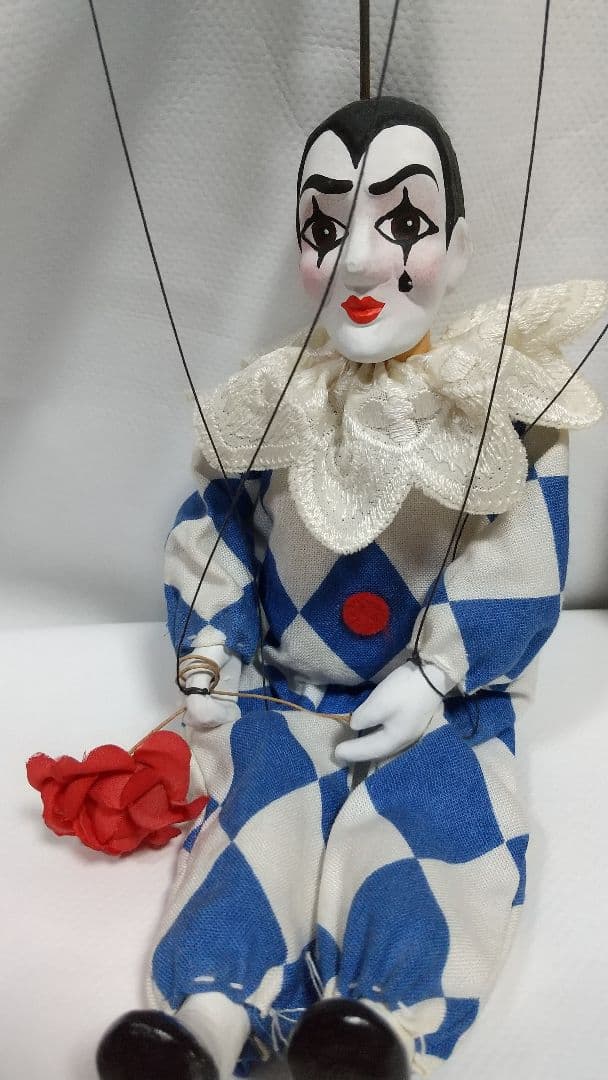 プラハから来ましたマリオネット ピエロと道化師セット