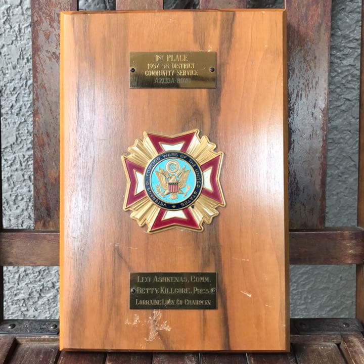 激レア！50s アメリカンアンティーク 米軍 退役軍人看板Antique USA