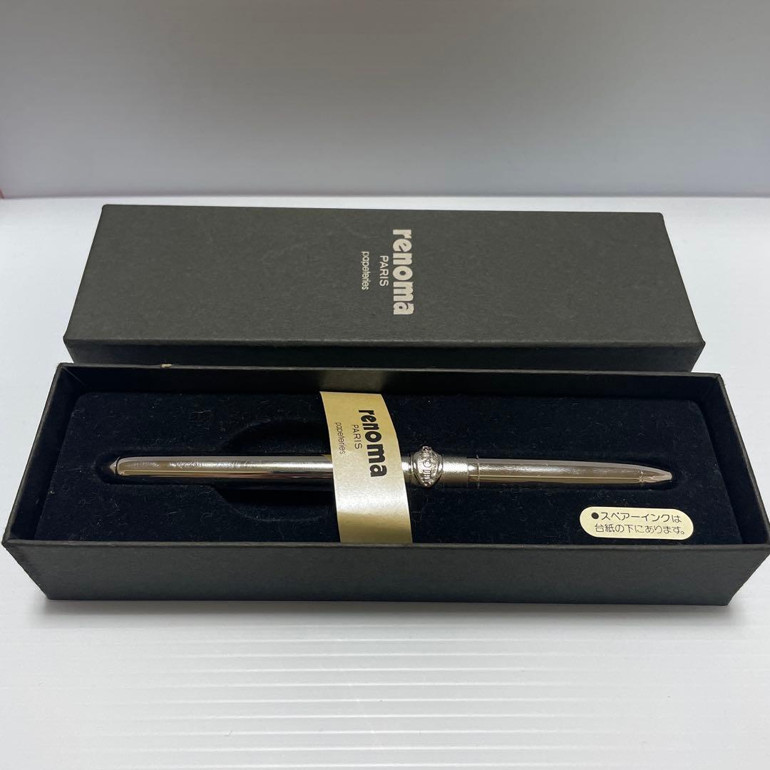 廃盤renomaシルバー ロジュウム仕上げ万年筆 ref200-1