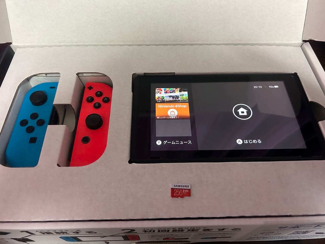 Nintendo Switch 初期型ネオン 【付属品あり&SD256GB付】