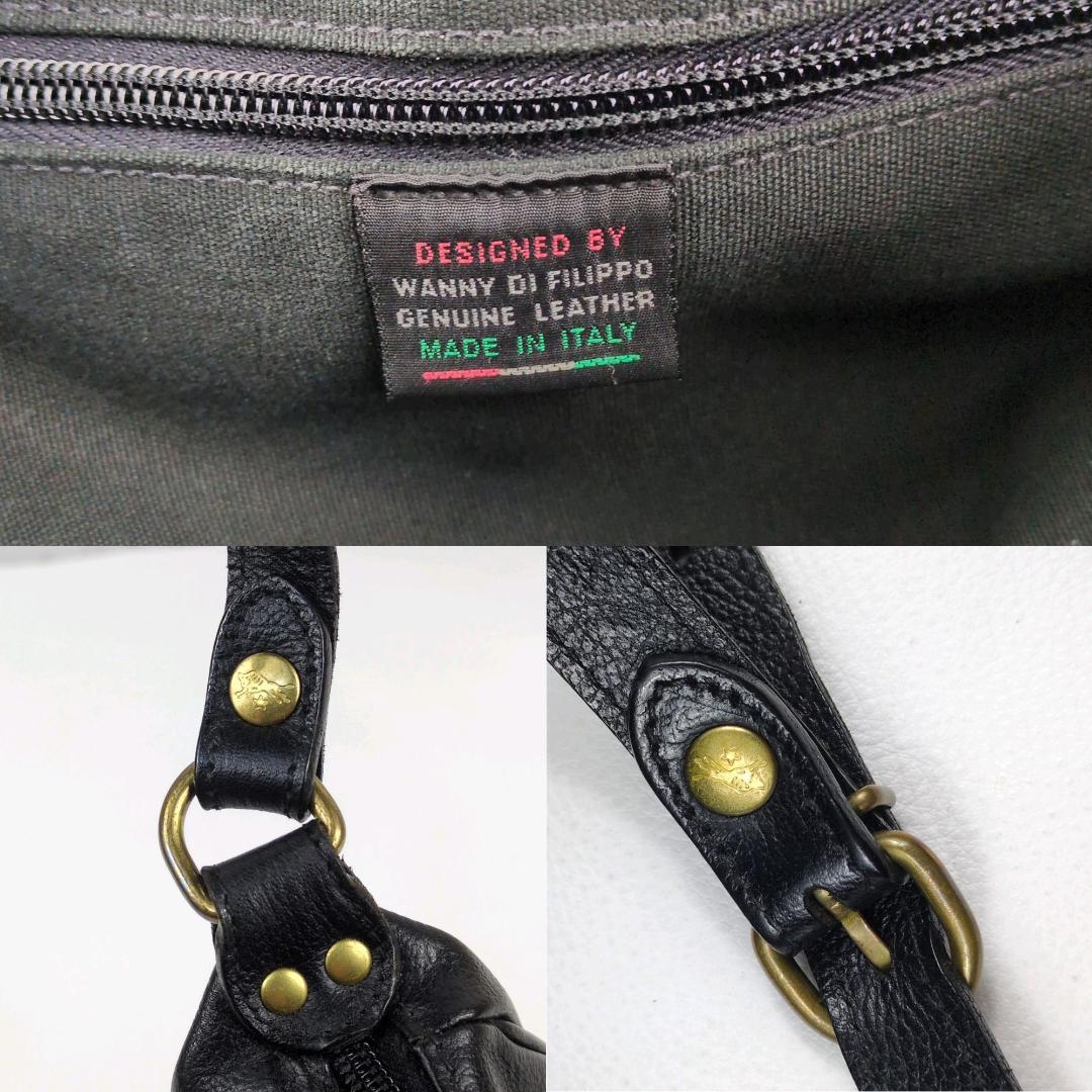 イルビゾンテ ショルダーバッグ 大きい ブラック ハーフムーン 三日月