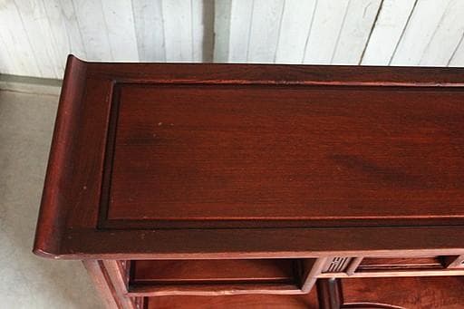 A*A様 唐木　紫檀無垢材　飾り棚　茶棚　茶箪笥　螺鈿　古家具　古民家