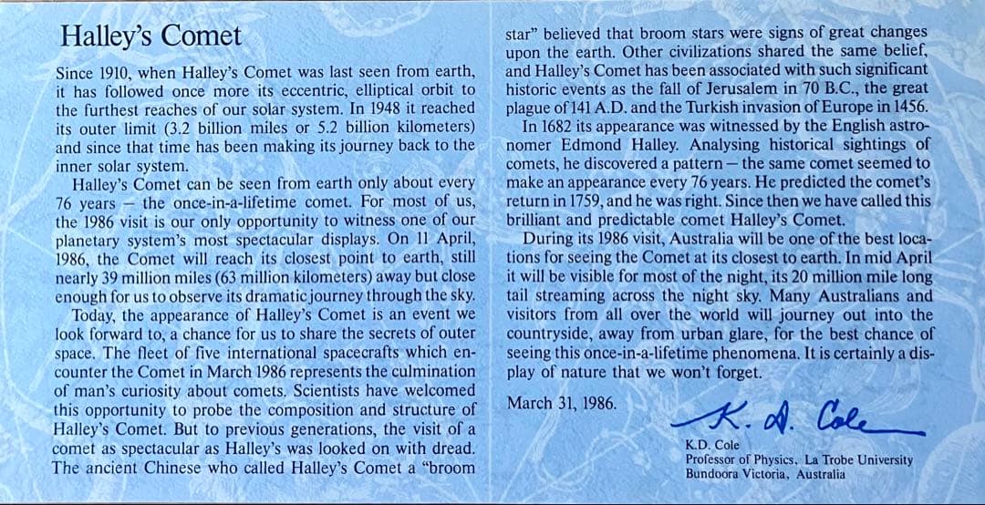 マトリョシカ ハレー彗星記念メダル&小澤征爾記念メダル