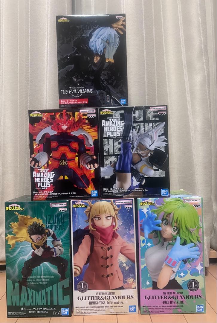 僕のヒーローアカデミア　ヒロアカ　フィギュア　トガヒミコ　デク　6個セット