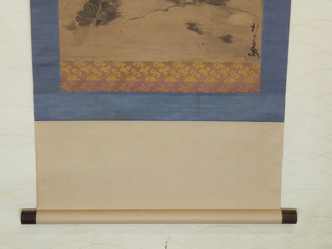 ♥掛軸♥　赤穂浪士　堀部安兵衛　桐箱付き　掛け軸　骨董　古玩　中国　レトロ