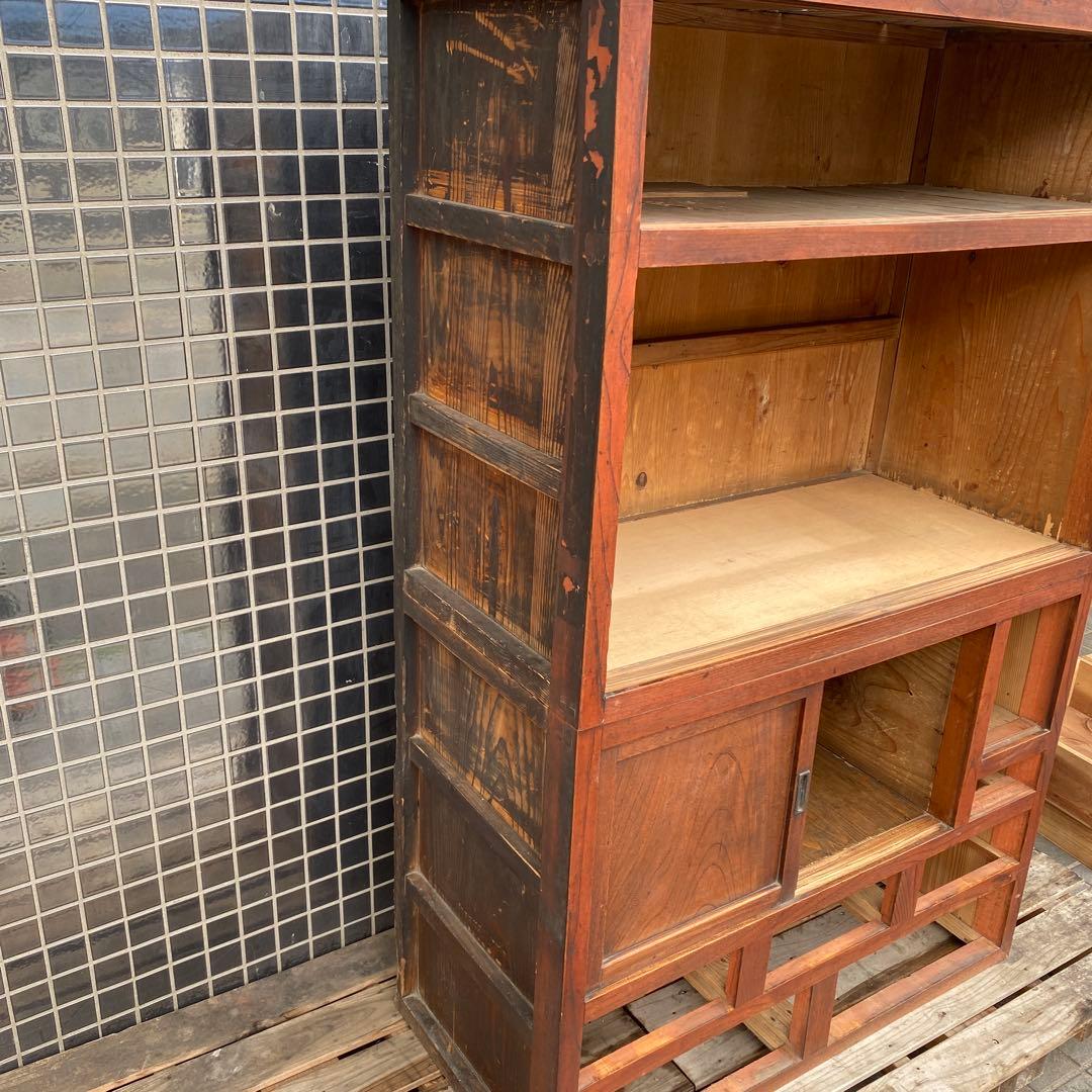 時代物 水屋箪笥 骨董品 和家具 アンティーク家具 店舗什器 古民家