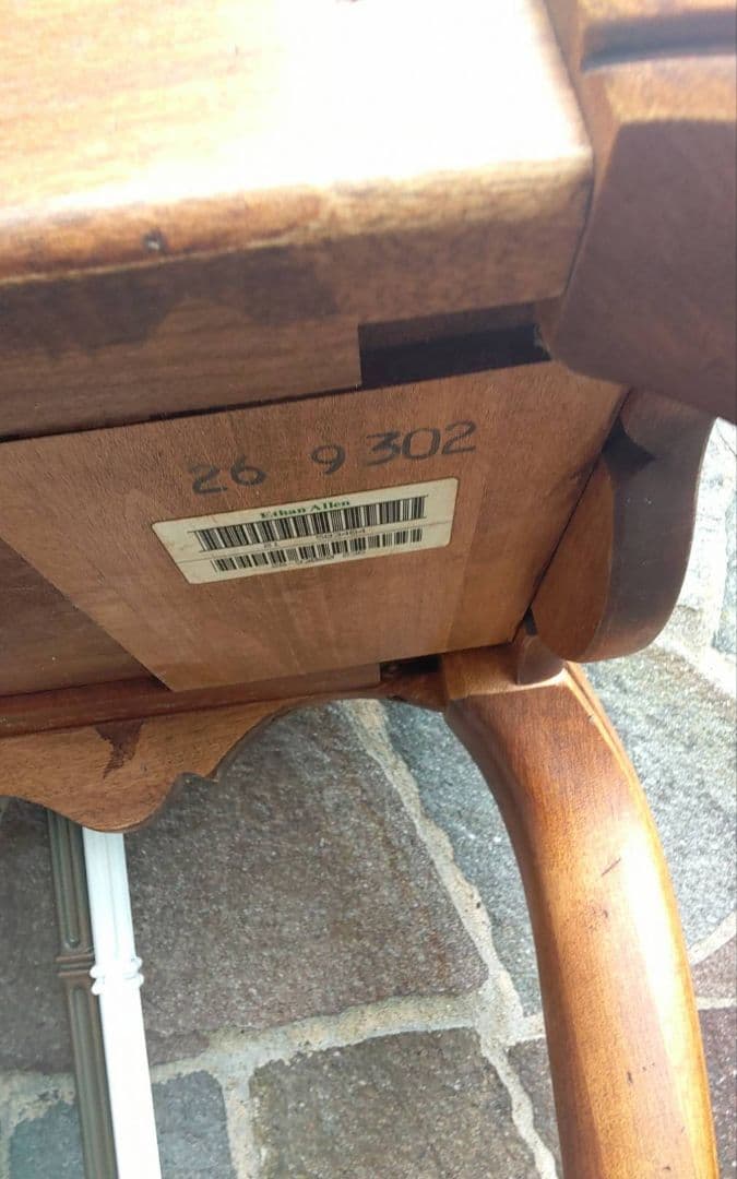 アンティーク木製テーブル 引き出し付き