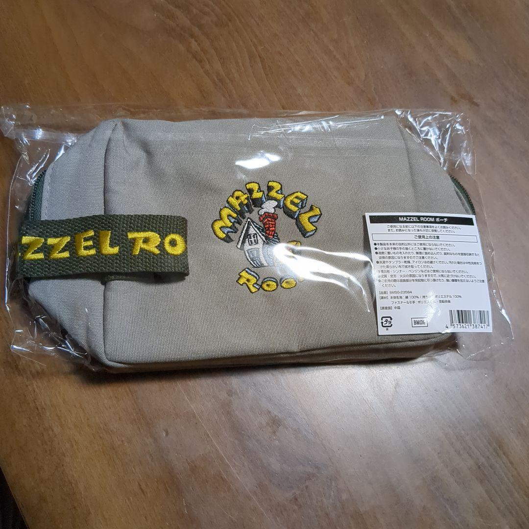 MAZZEL まぜべや 刺繍ワッペン付きポーチ