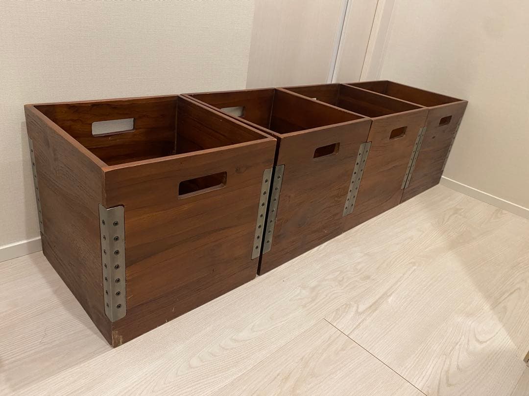 ACME FURNITURE TROY OPEN BOX 4個セット ブラウン